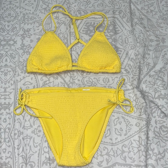 Abercrombie & Fitch Other - Abercrombie & Fitch Yellow Smocked Bikini